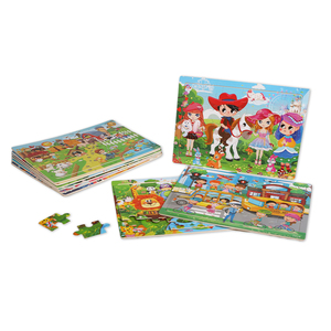 Set <span class=keywords><strong>di</strong></span> 24 Puzzle a Tema Cartoni Animati, Giochi Educativi per lo Sviluppo dell'<span class=keywords><strong>Intelligenza</strong></span> e della Cognizione per Bambini e Bambine - Product Image 2