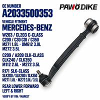 Bras de suspension inférieur arrière professionnel OE A2033500353 pour Mercedes Benz W203 W209 W171 C200 C30 CLK240 C350 Accessoires de suspension