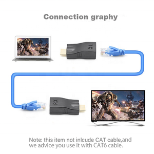 Video Extender HD mi tương thích RJ45 4K 3D độ nét cao TV RJ45 Adapter khuếch đại tín hiệu <span class=keywords><strong>Transmitter</strong></span> 30m - Product Image 5