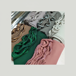 Nuevo Estilo, Tela Suave y Elástica, 70x170cm, Bufanda de Algodón Premium Jersey para Mujer, Hiyab Musulmán YHK0073 - Product Image 1