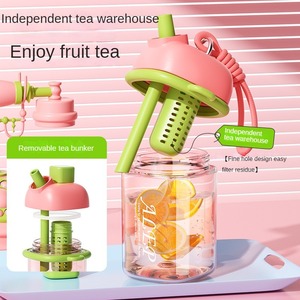 Botella de agua deportiva con marca de tiempo de 128oz, hidratación de plástico portátil antideslizante para personas activas, tazas para sorber orientadas a objetivos - Product Image 4