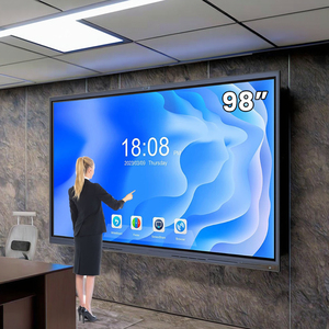 55 65 75 86 98 110 inch HD LCD hiển thị bảng tương tác trường màn hình cảm ứng giảng dạy bảng trắng thông minh phẳng Bảng điều chỉnh - Product Image 1