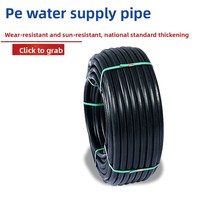Tuyau d'eau flexible haute pression en PEHD Xingchuan noir, soudé par fusion à chaud, résistant à la chaleur, pour eau potable et irrigation, durée de vie 50 ans