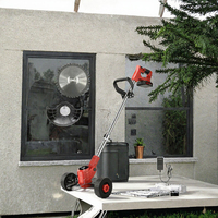 Tondeuse à gazon sans fil multifonctionnelle de qualité DIY 1500W, largeur de coupe de 12 pouces avec recharge sans fil pour un entretien facile de la pelouse