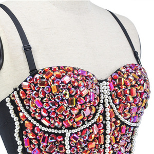 Sexy <strong>Corset</strong> Floral Red Overbust Bustier <strong>Top</strong> for Women Beading <strong>Push</strong> <strong>up</strong> <strong>Corsets</strong> 2019 New Fashion Women Slim Waist <strong>Corsets</strong> - Product Image 3