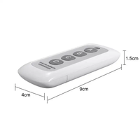Télécommande universelle 433 MHz, code d'apprentissage 1527, émetteur 4 boutons longue portée pour ouvre-porte de garage intelligent