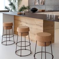 Tabouret de bar vente à chaud de haute qualité en gros géant Champagne liège fil Cage tabouret liège tabouret chaise écologique cadeau créatif