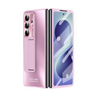 Nouvelle coque pliable tout-en-un électroplaquée pour Samsung Z Fold 8 avec support à bande, protection intégrale de la charnière, résistante aux chutes