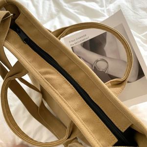 Bolso Bandolera de Lona Elegante y Sencillo con Logotipo Personalizado para Uso Diario, Oficina, Traslados, Estudiantes, Libros, Bolso Portátil - Product Image 3