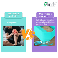 Ensemble d'exercices en silicone 4 en 1 Shinho OEM, haltères, kettlebells, pour l'entraînement du tronc, le Pilates, la remise en forme du corps entier, avec certification EU PPWR REACH