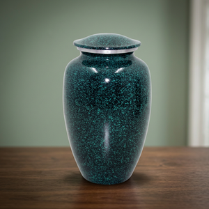 Metal Cremation Urn Adult <b>Ashes</b> Memorial Urn Decorative Tabletop Vase Portable Handmade Grey Round <b>Keepsake</b> Container - I H C - Product Image 3