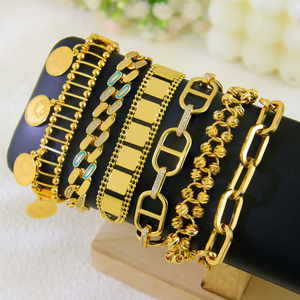Simple Fashion Non Tarnish Ladies <b>Bracelet</b> 21k <b>Gold</b> Platedd Arab Charm Coins <b>Adjustable</b> <b>Bracelet</b> Jewelry for Women - Product Image 5