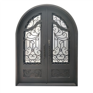 Fabricants en gros de portes en fer forgé d'extérieur personnalisées et bon marché, design moderne de portail en tuyau de fer, designs simples de portail en tuyau de fer - Product Image 6