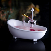 Verres à Cocktail en Forme de Baignoire Blanche Irrégulière et Unique, pour Bar et Restaurant, avec Batterie