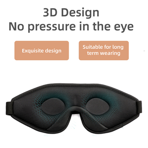 Venta caliente logotipo personalizado 3D Blackout Sleep Mask 3D Memory Foam Lash Eye Mask para el hogar belleza y producto de cuidado personal - Product Image 2