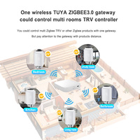 Akıllı Zigbee WiFi isıtma trv termostat dijital WiFi TRV kablosuz radyatör termostat
