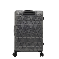 Ensemble de bagages de voyage 3 pièces de style Alien mécanique gris, valise à roulettes de haute qualité en PC + cadre en aluminium, serrure TSA, étanche