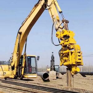 KS60 levha kazık ekskavatör sürücü ekskavatör monte sac kazık Vibro çekiç için yan kavrama hidrolik kazık çakma makinesi - Product Image 2