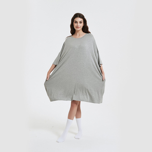 Original Factory Manufacture OEM Custom Summer Print Bamboo Fibre One Size Fits Most T-shirt Stretchy Oversized <strong>Sleep</strong> <strong>Tees</strong> - Product Image 3