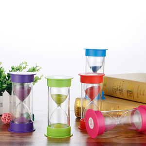 Bán buôn nhà máy trực tiếp Vòng đầy màu sắc kính đồng hồ cát in ấn sáng tạo truyền thống Logo 5/10/30 phút chống rơi cát hẹn giờ - Product Image 2