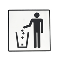 Plaque de signalisation WC en aluminium de haute qualité, panneau de toilettes métallique, signalétique WC durable et étanche au design minimaliste pour espaces publics