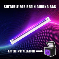Lampu UV 365nm Black Light 220V T5 LED Ultraviolet, Lampu Ungu untuk Suasana Panggung, Pesta, Dekorasi Rumah, Pengerasan Resin, USB