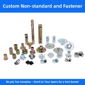 Galvanized <strong>Double</strong> Ended <strong>Wood</strong> Dowel <strong>Screws</strong> <strong>Double</strong> Thread Furniture Fixing Lag <strong>Screws</strong> Schrauben - Product Image 3