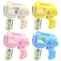 Pistolet à bulles électrique LED, lanceur de bulles automatique, machine à bulles électrique portative, jouet à bulles lumineux LED pour le plaisir estival en plein air