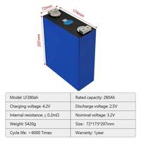 Baterai Hithium Lifepo4 Grade A Jerman Pl Eu Stock EV E 3,2 V 100Ah 150Ah 230Ah LF280K 280Ah 304Ah 310Ah 320Ah 330AH 560Ah