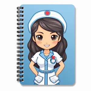 Échantillon gratuit livraison rapide impression personnalisée infirmière cahier à spirale a4 a5 fournitures de journalisation