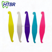 Élastique orthodontique pour appareils dentaires, 5 couleurs, 50 pièces par sachet, 6 cm, fin, une seule pièce, deux extrémités crantées, élastique dentaire