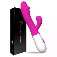 Iyi fiyat gerçekçi tavşan vibratör 30 hız modu seks oyuncak yapay penis kadınlar için çift yetişkin