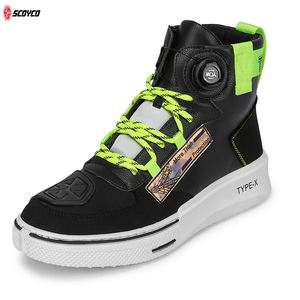 SCOYCO <span class=keywords><strong>รองเท้า</strong></span>ขี่จักรยานสีดำสำหรับผู้ชาย<span class=keywords><strong>รองเท้า</strong></span>ขี่มอเตอร์ไซค์ - Product Image 4