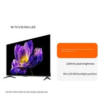 L85MA-SPL Mi TV S85 Mini LED 85" 4K Smart TV, Mode Game 240Hz, 1200nits, 4GB+64GB, Dual 2.1, Perlindungan Mata, Colokan Cina