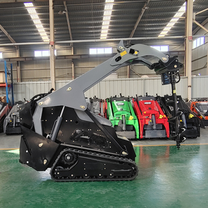 Free Shipping Ce Epa Home Garden Crawler 360 480 International <b>Mini</b> Small Skid Steer With Spiral <b>Drill</b> SH-380 Skid Steer Loader - Product Image 6