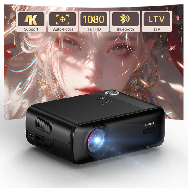 High Brightness Linux OS Portable Projector with Auto Keystone 4K Support 1600ANSI HIFI Stereo for Business & Education