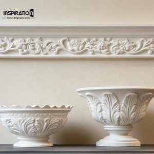 Grand panneau décoratif en relief GRG pour sculpture murale, élément de design, rosette de plafond circulaire GRG, <span class=keywords><strong>frise</strong></span> européenne GRG - Product Image 1