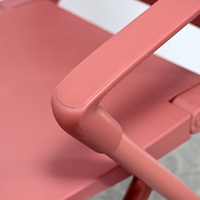 Chaise de formation pliable avec roulettes, empilable, en PP et acier, avec support lombaire respirant pour salle de réunion