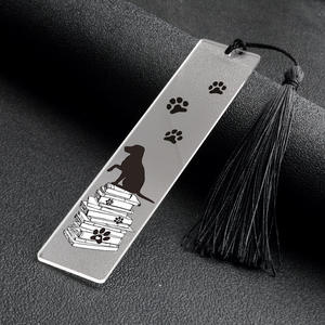 Meilleurs cadeaux Creative Pet Dog Tassel Tassel Signet Acrylique Couleur Impression Signet - Product Image 2