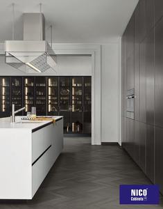 Proyecto de <span class=keywords><strong>Casa</strong></span> Adosada NICOCABINET, Diseño de Cocina Moderna e Inteligente con Puerta de Vidrio de Alta Gama, Cajones con Apertura Táctil y Gabinetes Personalizados - Product Image 3