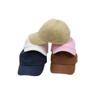 Gorra de béisbol de algodón para niños y niñas, gorro de béisbol de Color liso, estilo Retro, lavable y liso, para deportes