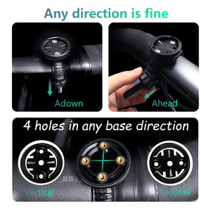 Soporte de Manillar para Bicicleta de Carretera con Base Ajustable S6, Personalizable con Logotipo, Compatible con Sensor de Velocidad <span class=keywords><strong>GPS</strong></span> y Pantalla - Product Image 6