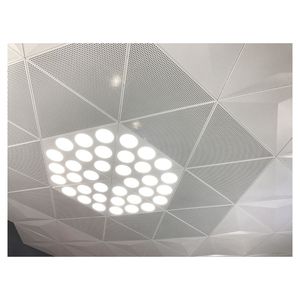 Revêtement en poudre de carreaux de plafond en alliage d'aluminium Technologie des coutures cachées-Ignifuge Insonorisé Continuité visuelle sans couture pour - Product Image 1