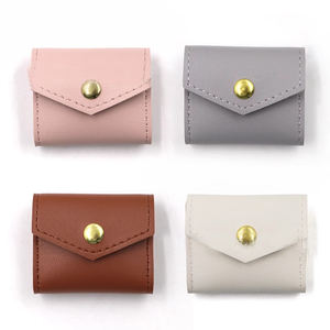 Customized Logo Hot Sale Mini Jewelry Storage Bag Portable Travel Earring Bracelet Bag Unfold 14.5*6cm Leather Jewelry Bag - Product Image 2