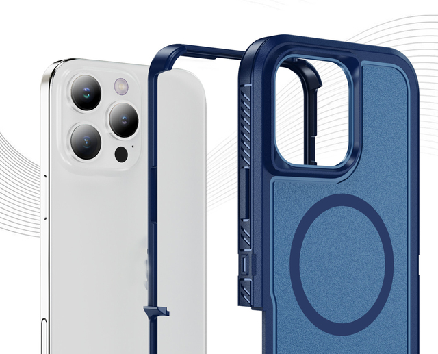 Shockproof TPU PC 360 Protection with Magnetic Magfe Phone Case for iPhone 17 Air 16 Pro Max Plus Mobile Phone Shell Covers