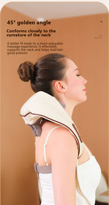 Masajeador Eléctrico de Hombros y Cuello OEM/ODM de 20W, con Motor de Cepillo, Control de Tiempo, Batería de 1500mAh, en Cuero PU - Product Image 3