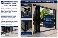 Puerta Plegable de Aluminio Certificada AOSTTER AS2047 con Resistencia a Impactos de Huracanes de 5000 Pa, Sellado Impermeable para Zonas Costeras
