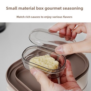 New PP + 304 thép không gỉ đa ngăn Stackable Hộp Ăn Trưa có sẵn trong một loạt các màu sắc an toàn thực phẩm vật liệu - Product Image 3