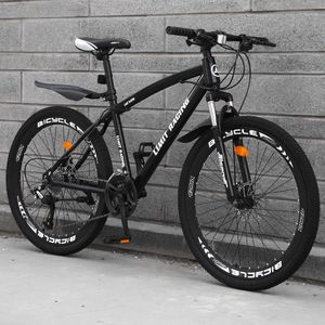 Bicicleta de Montanha para Adultos de 24 e 26 Polegadas, 21 Velocidades, Garfo com Amortecimento, Multicolorida, Opcional, Unissex, Bicicletas Esportivas Universais - Product Image 4