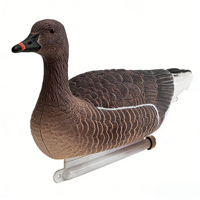 Décoy d'oie blanche réaliste en EVA, pliable et flottant, avec ventre moucheté, pour la chasse aux oiseaux aquatiques et la décoration de jardin